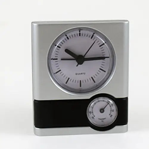 Grey Table Clock - simple